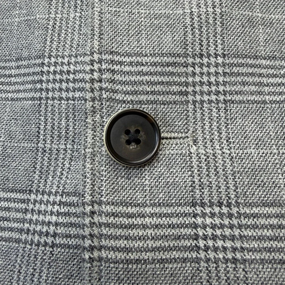Jos. A. Bank Reserve Blazer Mens M Tailored Grey Glen Plaid Sport Coat Business